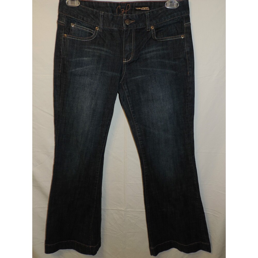 Chip & Pepper Production Ocean Beach Ultra Flare Jeans Womens Size 11 33.5x31.75